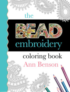 Bead embroidery coloring book cover