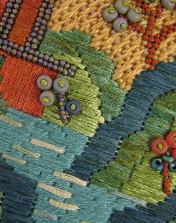 Beaded needlepoint