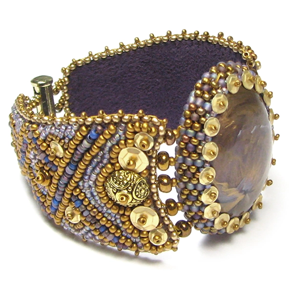 bead embroidery bracelet 